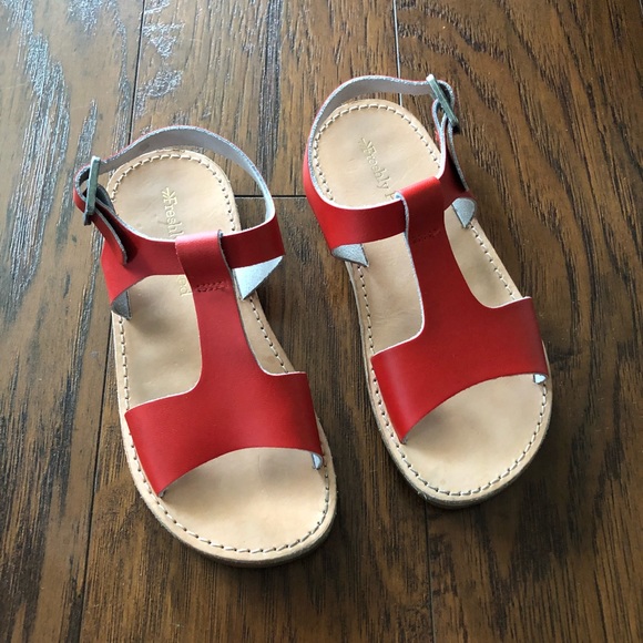 Freshly Picked Other - Freshly Picked Red “T” Sandals